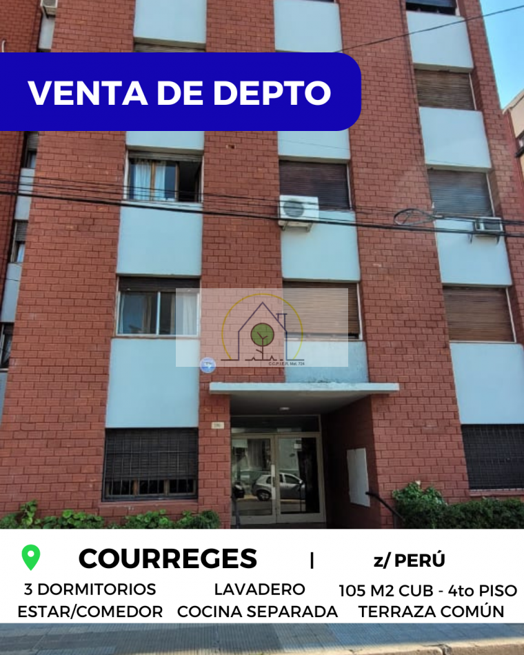 VENTA de DPTO - COURREGES, PARANA