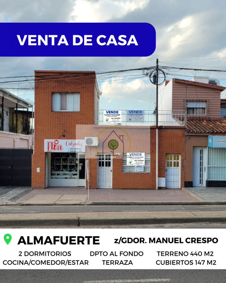 VENTA de CASA - AV. ALMAFUERTE, PARANA 